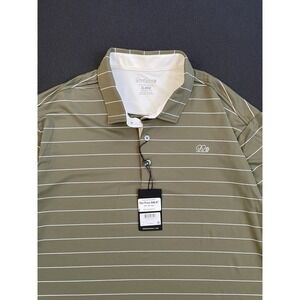 NWT Good Good Golf Men's Short Sleeve Polo Striped XL